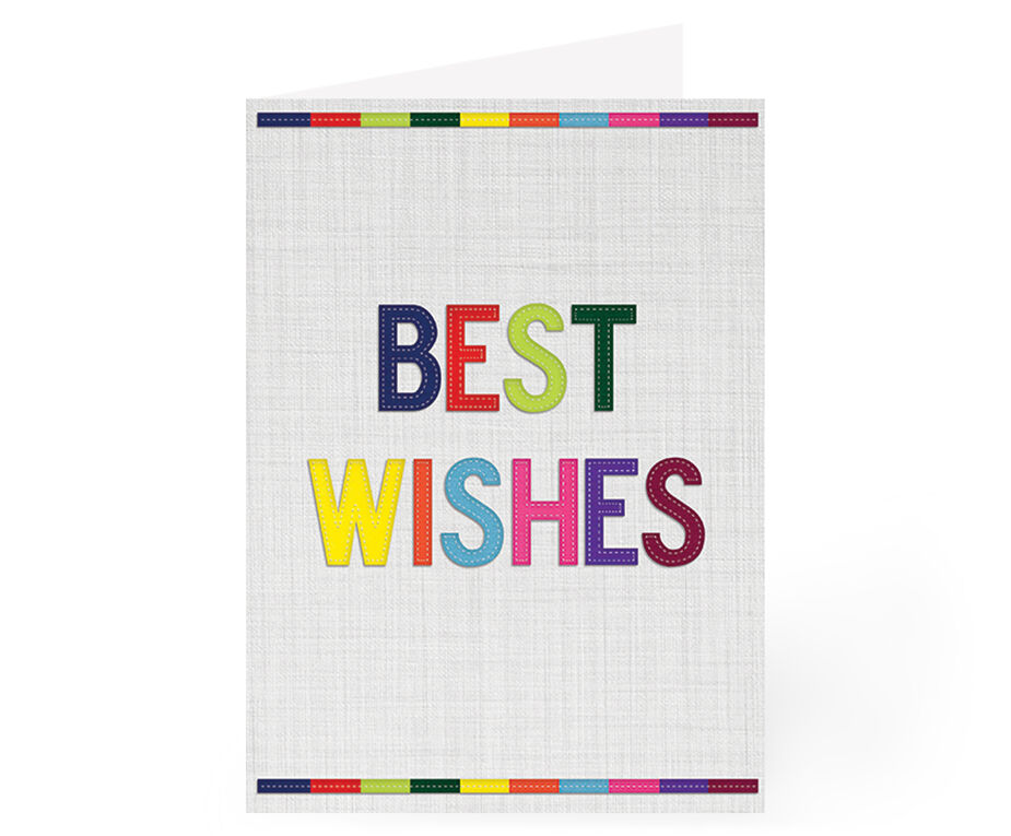 Best Wishes Card - Hand Made